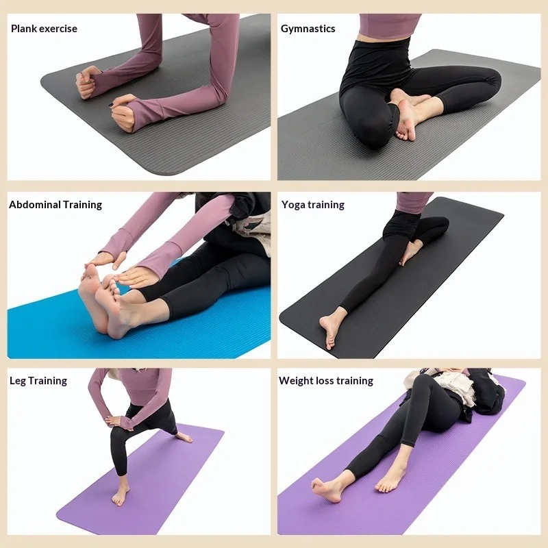 Pilates Yoga Mat Workout - Ekstra Kalın Kaymaz Yoga Matı Darbe
