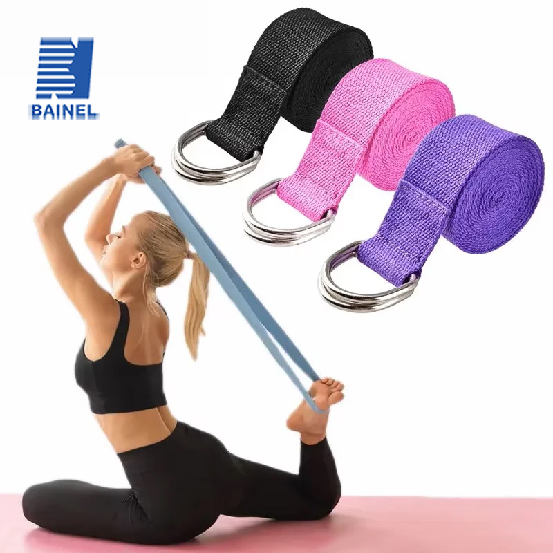 Pilates Yoga Ring Exercises - 183*3.8 cm Yoga Kayışı Pamuk Egzersiz