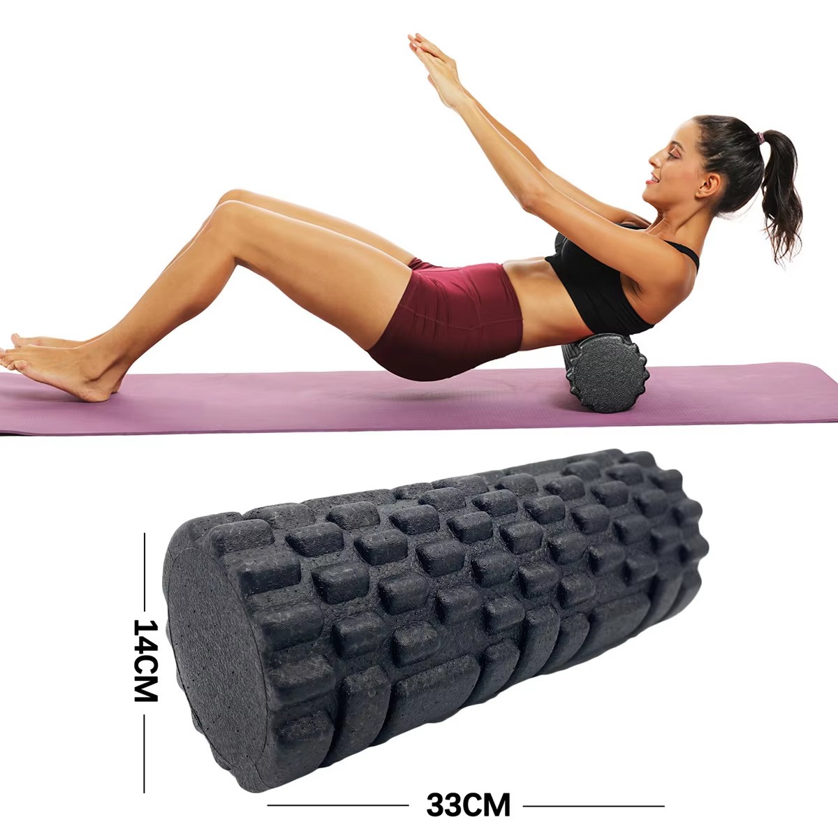 Pilates Yoga Shoes - 30/33cm Fitness köpük rulo Yoga masaj