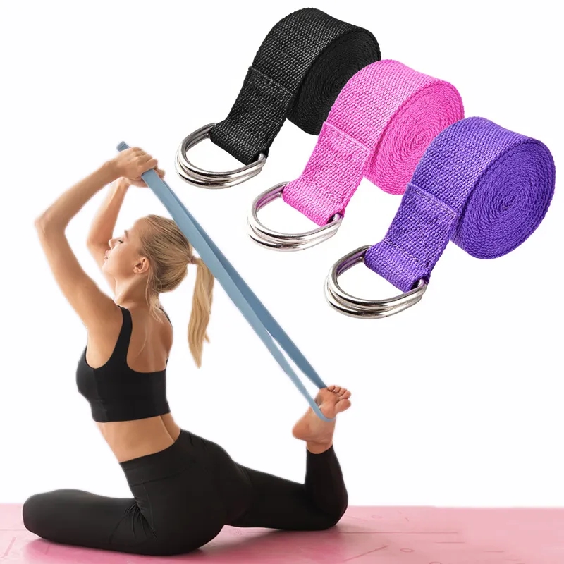 Pilates Yoga Ring Exercises - 183*3.8 cm Yoga Kayışı Pamuk Egzersiz