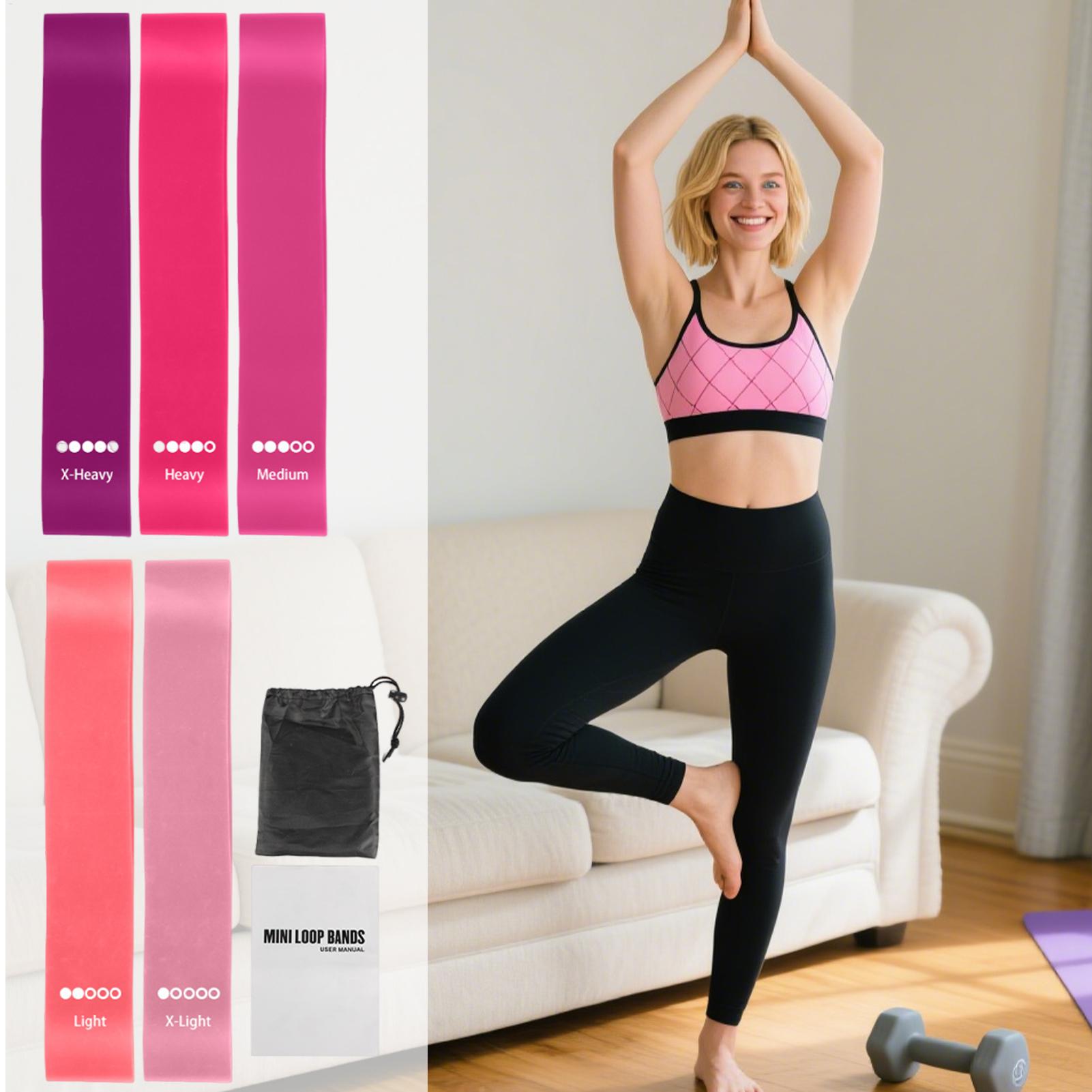 Pilates Yoga Difference - Yoga Spor Egzersiz Elastik Fitness Bantları