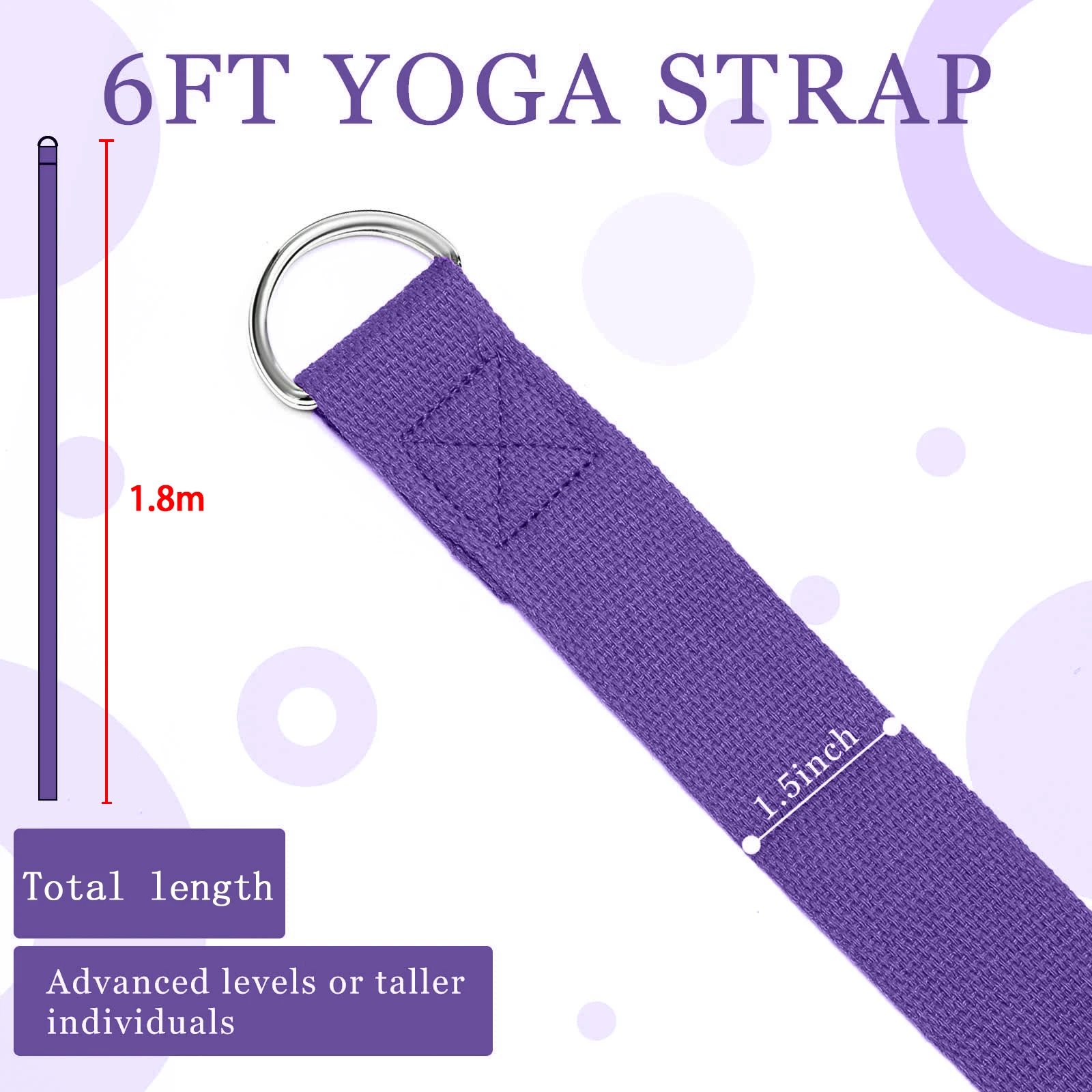 183*3.8 cm Yoga Kayışı Pamuk E - Pilates Yoga Ring Exercises incelemesi ve fiyatı