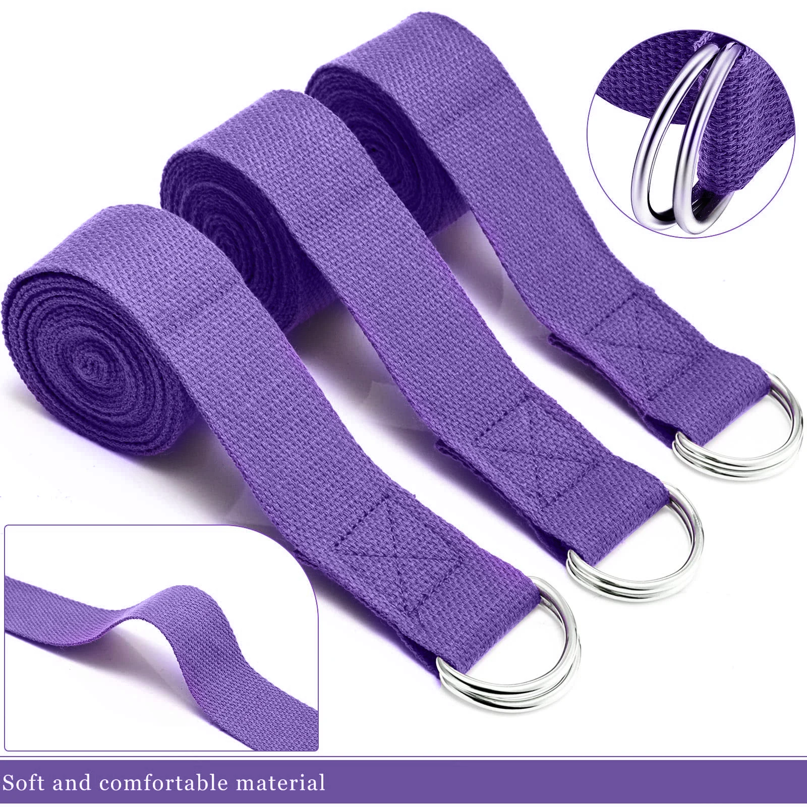 183*3.8 cm Yoga Kayışı Pamuk E - Pilates Yoga Ring Exercises incelemesi ve fiyatı