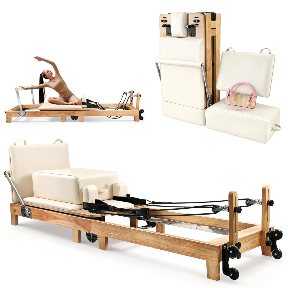 94,5 inç Katlanabilir Ahşap Pi - Pilates Reformer Spring incelemesi ve fiyatı