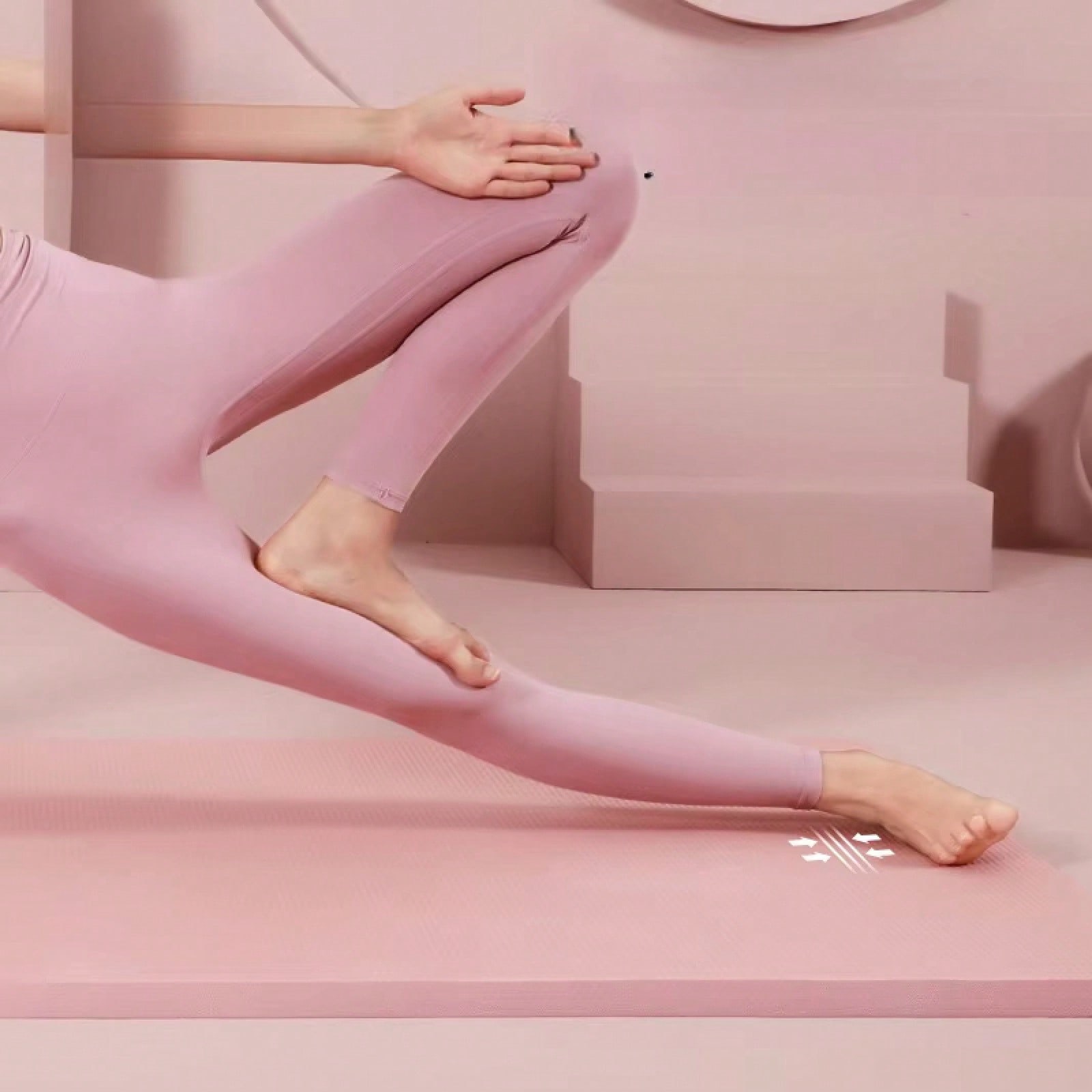 185*61CM Pembe Kaymaz Yoga Mat - Pilates Yoga Mat Workout incelemesi ve fiyatı